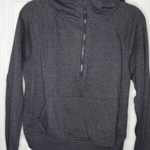 Members mark grey kids half zip hoodie